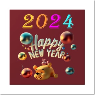 Happy New year---2024 Posters and Art